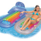 INTEX King Kool Inflatable Lounge Blue & Pearlescent Silver Gift Set Bundle - 2 Pack, 63 X 33.5