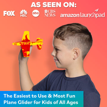 Airplane Toy Foam Glider Plane For Kids: Pool Toys & Coolest Gift For 7 Year Old Boys & Girls - Beach Toys Gift Ideas For All Ag