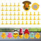 40Pcs Duck Plug, Rubber Duck Mount, Flock Locker Rubber Duck Holder Dashboard For Jeep Dash & Fixed Display, Gift For Jeep Lover