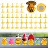 40Pcs Duck Plug, Rubber Duck Mount, Flock Locker Rubber Duck Holder Dashboard For Jeep Dash & Fixed Display, Gift For Jeep Lover