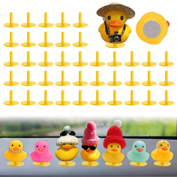 40Pcs Duck Plug, Rubber Duck Mount, Flock Locker Rubber Duck Holder Dashboard For Jeep Dash & Fixed Display, Gift For Jeep Lover