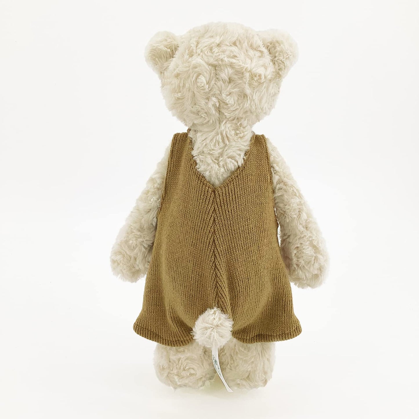 Mr Vivicare 13.5' Cream Beige Bear Stuffed Animals For Kids And New Born Babies,Knitted Dressed Stuffed Teddy Bear Plush Toys For Boys And Girls,Great Gifts On Birthday,Christmas,Machine Washable