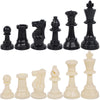 Juegoal Plastic Chess Pieces Only, 32 Pieces Each Chessmen Pieces, 3.75 Inch King Figures Chess Game Pawns Figurine Pieces, Replacement Of Missing Piece
