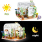 Flower House Building Set, Creative Building Playset With Led Light Christmas Birthday Toys For Girls 6+, Compatible With Lego (