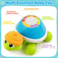 BAYSING Musical Turtle Crawling Infant Toy Set - Educational Baby Toys for 6-12 Months - Plastic - Perfect for Tummy Time & Gifts