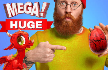 JA-RU Giant Hatching & Growing Dragon Eggs (1 Egg Assorted) Mystery Surprise Dinosaur Toys for Kids. Water Growing Toys. Easter Basket Birthday Party Stocking Stuffer. 4604-1A