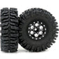 HOBBYSOUL 64mm tall 1.0 mud slingers tires and Adjustable Offset 1.0 beadlock wheels, 1.0 tires Heavy 1.0 beadlock wheels Rims F