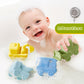 AMCHSURI Construction Bath Toys  4 Pack Food-Grade Silicone Cars Bath Toys for Babies 6-12 Months Mold Free Toddler Bath Toys for 2-4 Safe and Non Toxic Baby Bathtub Toy Dishwasher Safe  BPA Free