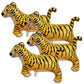 Giant Tiger Balloons 40 Inch Tiger Shaped Balloons Woodland Tiger Balloons For Jungle Safari Themed Kids Birthday Party Decorati