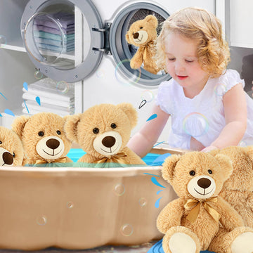 Tezituor Teddy Bears Stuffed Animals Bulk 10 Packs, Bulk Teddy Bears For Baby Shower, 14In Small Teddy Bears Plush, Stuffed Bears Gift For Kids On Christmas, Birthday, Valentines, Light Brown