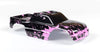 Custom Body Compatible For 1/10 Scale Rc Car Or Truck (Truck Not Included) (Muddy Pink Over Black)