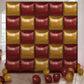 Charnoel 25 Pcs Wizard Party Magical Halloween Decor Square Double Sided Foil Balloons Backdrop 19 Burgundy Gold Foil Balloons