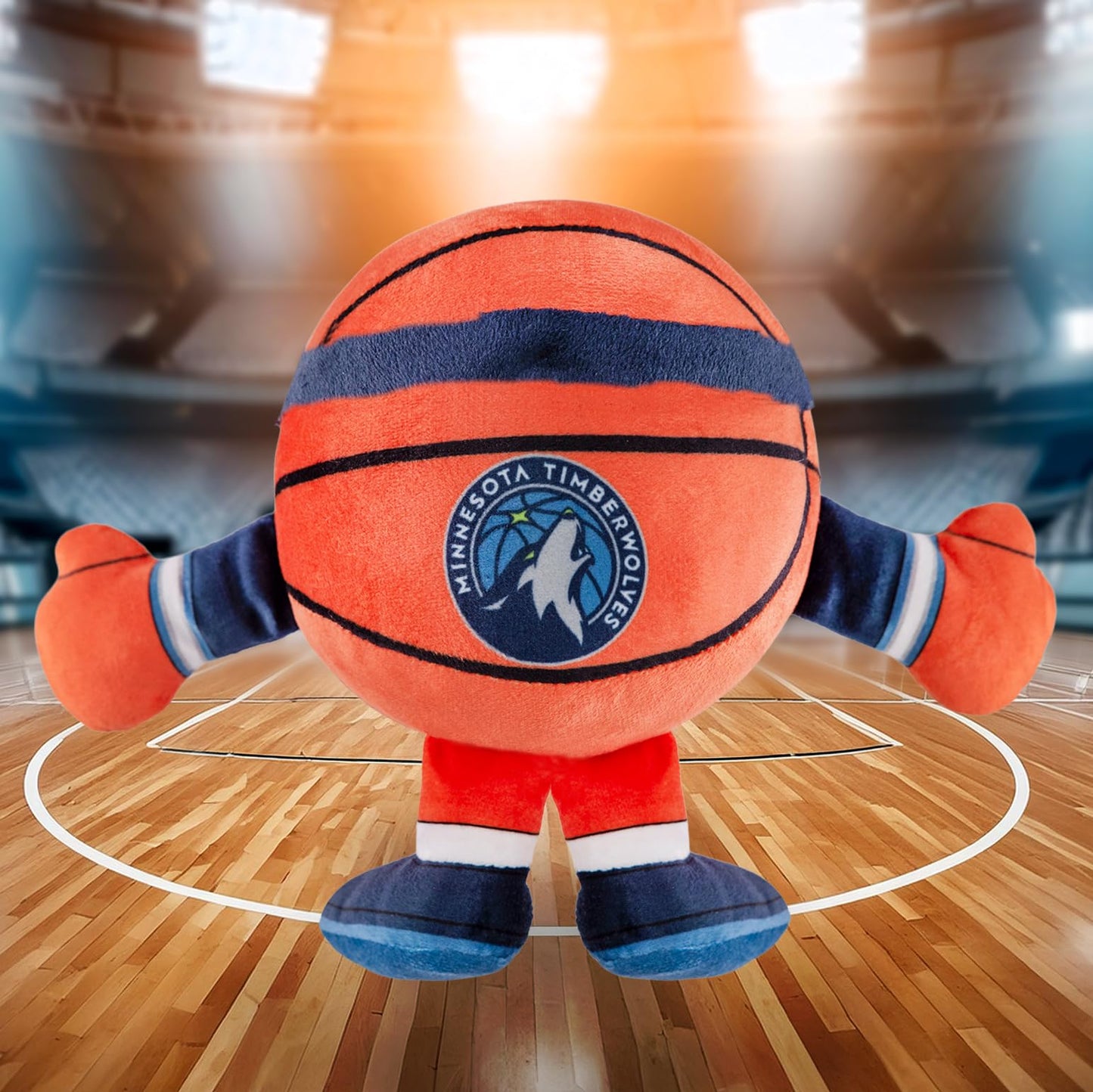 Bleacher Creatures Minnesota Timberwolves 8'' Kuricha Basketball Sitting Plush - Soft Chibi Inspired Plush