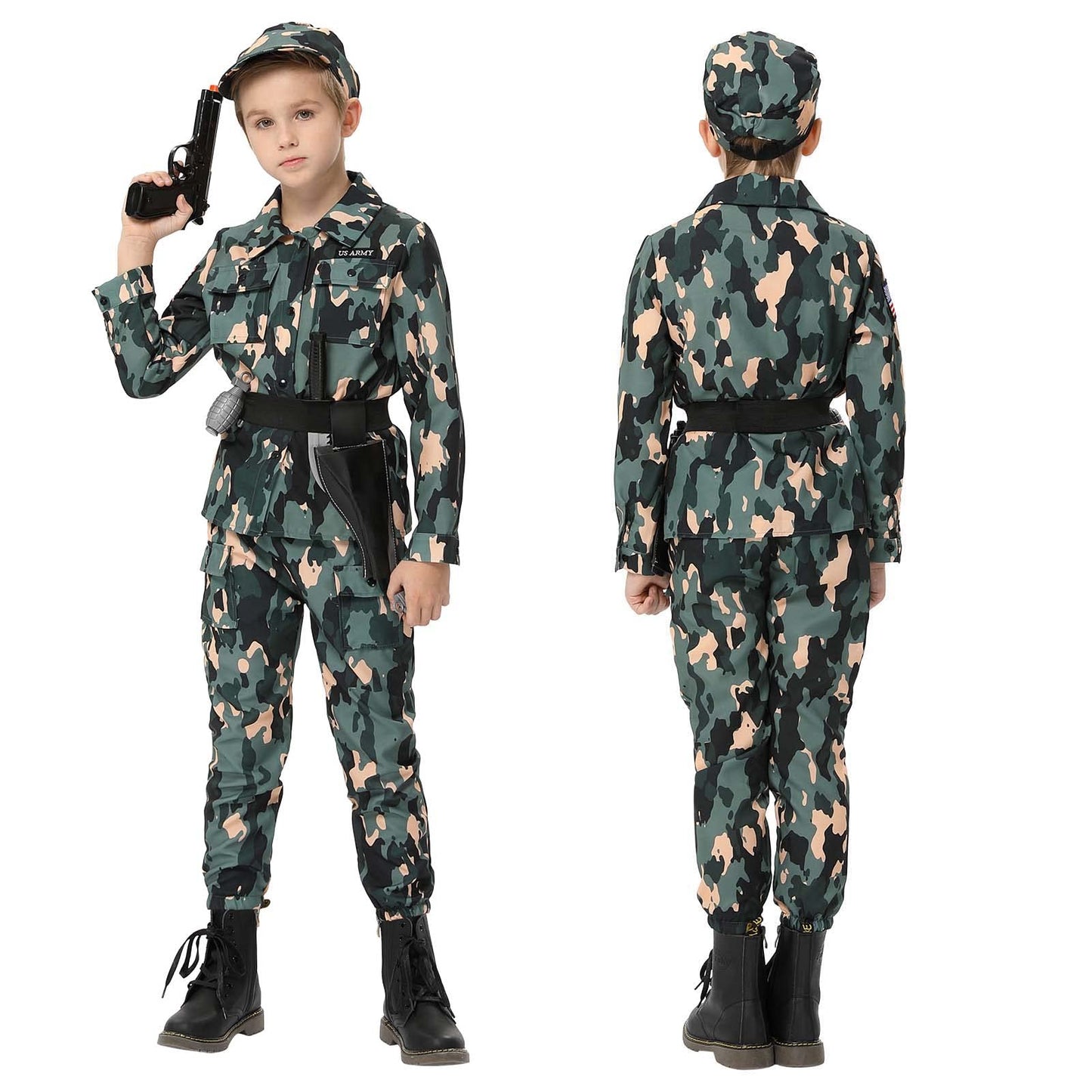 Lumiparty Halloween Soldier Costume For Boys M