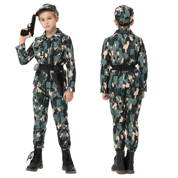 Lumiparty Halloween Soldier Costume For Boys Xl