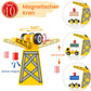 Tiny Land Wooden Train Set - 55PCS Educational Toy for Toddlers & Kids 3-7, Durable Tracks Compatible with Major Brands, Wood Color