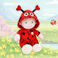 June Garden 12" Sweet Dolly Ladybug - Ultra Soft Baby Doll for Birth+, Polyester, Ladybug Outfit, Model JG21024G