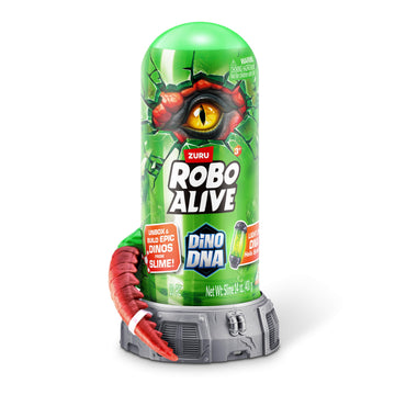 Robo Alive Dino DNA T-Rex Light Up Toy, Medium Plastic Dinosaur, Model 71139, Surprise Unboxing