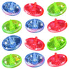 ArtCreativity 12 Pack Flashing Light Up Spinner Toys Set with LED Effects for Birthday Party Favors for Boys and Girls, Gift Bag