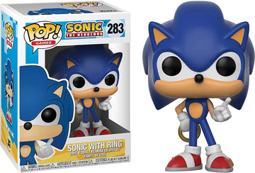 POP Funko Games: Sonic The Hedgehog - Sonic with Ring Vinyl Figure