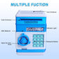 Gudoqi Piggy Bank, Electronic Money Bank, Safe Mini Atm Cash Coin Can, Auto Scroll Paper Money Saving Box, Great Birthday For Kids, Blue White