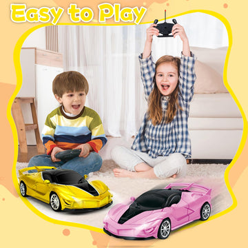YongnKids Remote Control Car for Kids, RC Cars for Kids, RC Racing Toy with Lights,Hobby RC Cars Electric Power On Road Vehicle