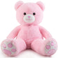 Zgxiong Big Teddy Bear 3 Feet Giant Stuffed Animal Pink Large Teddy Bear Stuffed Animals Huge Stuffed Bear Plush Toy For Girlfri
