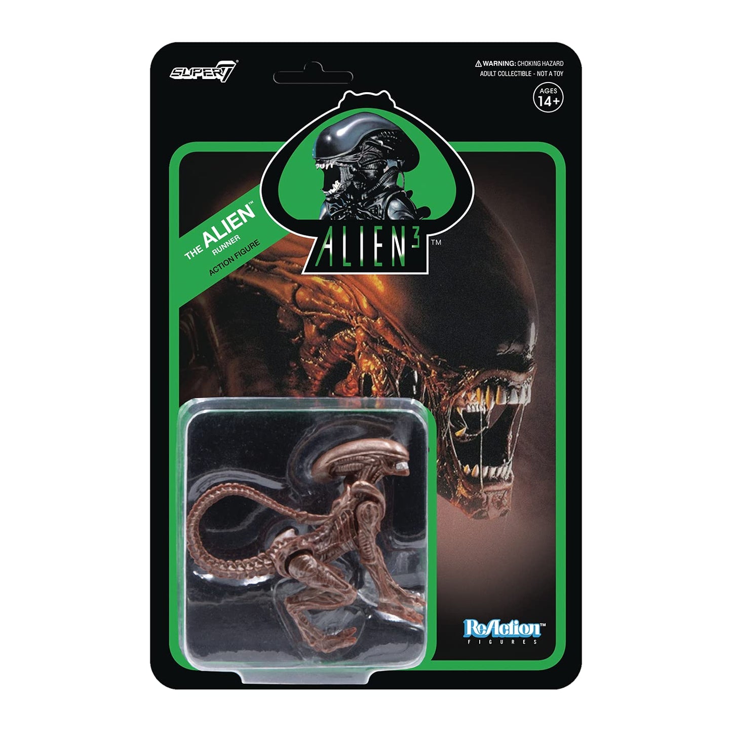 Super7 Alien 3: Runner (Dog Alien) Reaction Figure, Multicolor