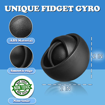 Fidget Toys Adults 4 Pcs, Sensory Figette Spinner Anxiety Stress Relief Toys Quiet Fidgets Gyro For Autism Adhd Kids Gifts Cool Gadget Office Desk Toy Easter Basket Stuffers For Teen Boys…
