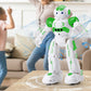 KingsDragon RC Robot Toy - Gesture & Sensing Remote Control - 10.4 Inch - Green - Ideal for Kids Age 4-8 - Perfect Birthday Gift