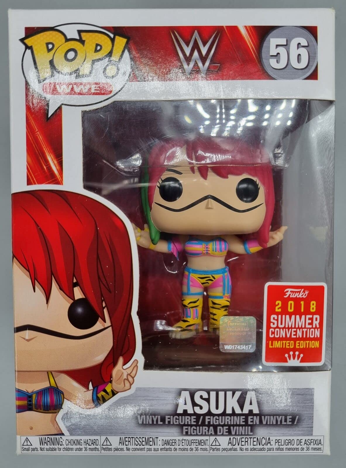 Pop Funko Wwe: Asuka #56 2018 Summer Convention Exclusive