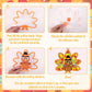 Renbuzhu 36PCS Thanksgiving Crafts Bulk: Turkey Paper Suncatchers DIY Kit for Fall Activities Decorations, Window Stained Glass