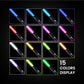 Komiikka Lightsabers Toy Light Saber Swords for Adults Kids 2 Pack, Rechargeable 2 in 1 15 Colors RGB Dueling Swords Toy with Re