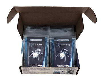 Learn to Solder Kits Jitterbug, Bulk Educator Pack | DIY Soldering Kit for Beginners | Electronics Projects for Students & STEM