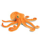 Real Planet Sea Life Plush - Realistic Stuffed Animal Gift For Kids All Ages, Ocean Marine Creature Plushie, Christmas Birthday Gifts (Brown Octopus, 13') (13' Long)