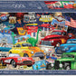 Crown Point Graphics Route 66 Vintage Cars and Trucks Puzzle  1000 Piece Jigsaw Puzzle