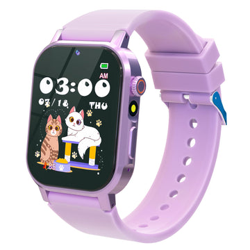 Kids Smart Watches Girls With 32 Games Gift For Girls Age 3-12 Watch For Kids With Hd Touch Screen,Video,Camera,Music Player,Pedometer,Learn Card,Audiobook, 5-10 Year Old Girl Gifts