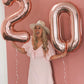 10 Balloon Number, Rose Gold Number 10Th Birthday Balloons 40 Inch, 10 Years Old Rose Gold Birthday Decorations For Boys Girls,