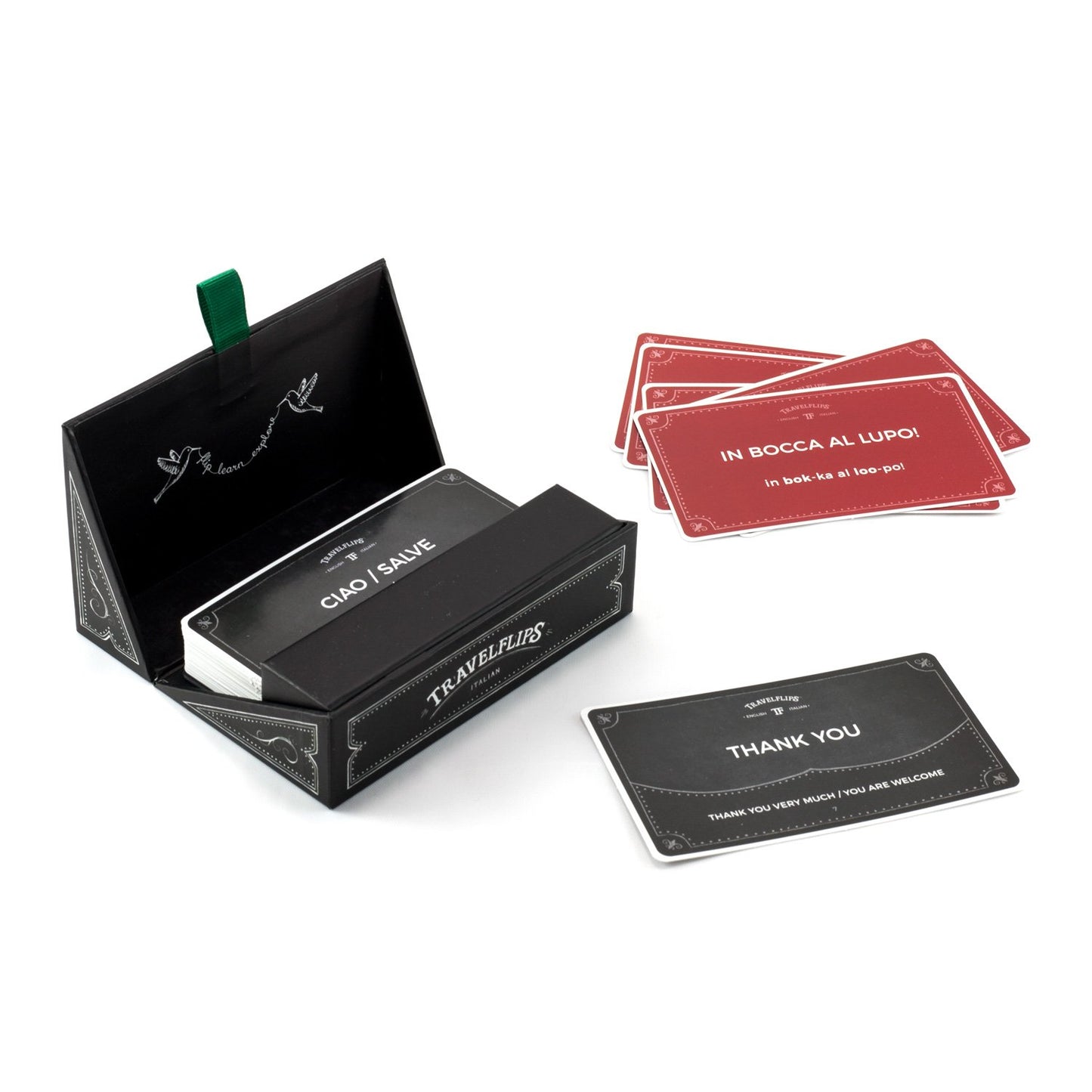 Italian Flash Cards - Learn Italian Language Vocabulary Words And Phrases - Basic Italian For Beginners - Gift For Travelers, Ki