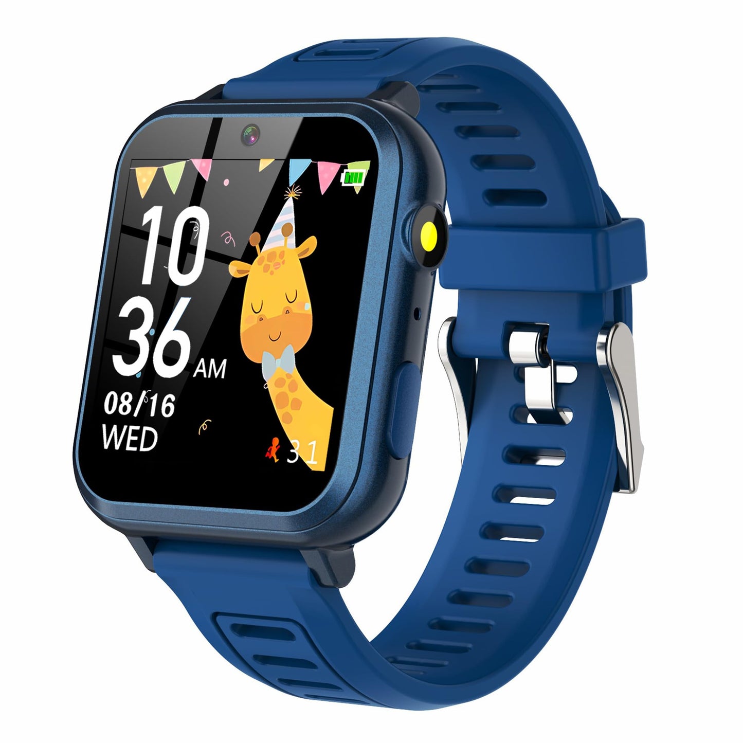 Aiwiep Smart Watch For Kids With 24 Games Kids Watches Touch Screen Music Player Camera Alarm Clock Calculator Flashlight Stopwatch 12/24 Hr Toys For Boys Gift For Kids 3-12 Year Old