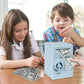 Setibre Piggy Bank, Electronic Atm Password Cash Coin Can Auto Scroll Paper Money Saving Box Toy Gift For Kids (Light Blue)
