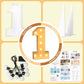 Imprsv 3Ft Marquee Numbers, Light Up Numbers For 1St 21St Birthday Decorations Anniversary Party Decor, Number 1 Light Up Number