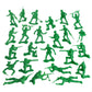 Timmee Plastic Army Men - Green 48Pc Toy Soldier Figures - Made In Usa