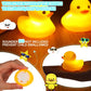 Jerify 100 Pcs Bulk LED Rubber Ducks Light up Yellow Bathtub Rubber Ducks Glow Bath Floating Toys with LED Lights Birthday Hallo