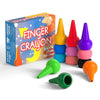 Gibot 12 Colors Toddlers Crayons Palm Grip Crayons, Sticks Stackable Toys Safe for Kids, Children, Boys and Girls