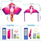 Kites for Kids - 2 Pack: Unicorn Kite & Mini Finger Launcher, Easy to Fly, Ages 4-12