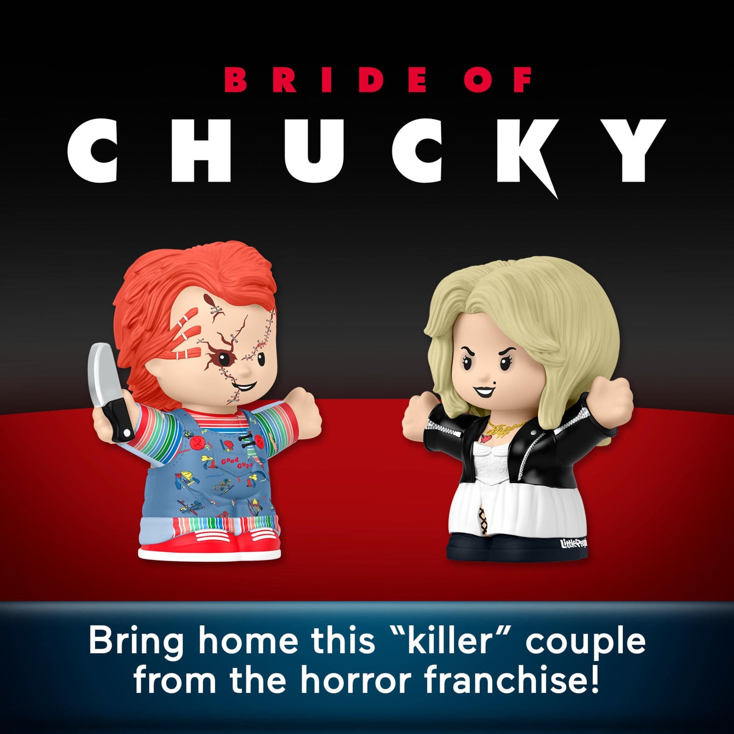 Little People Collector Bride of Chucky Figure Set - Special Edition, Multicolor, Model HYM23, Display Box for Adults & Fans