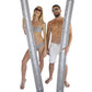 POZA 2 Pack Inflatable Jumbo Pool Noodles Floats - enhanced elegant 74 Inch Giant Water Floating Filled with Sparkle Silver Confetti  Float for Swimming Pool  Beach & Lake