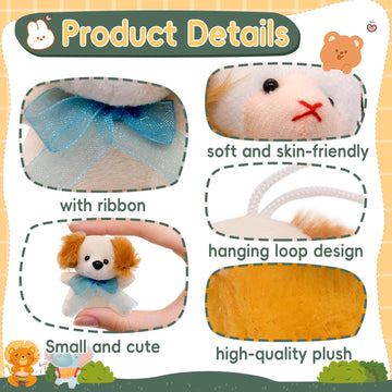 Joyrapt 36 Pack Small Stuffed Animals Bulk Gifts For Kids (2.3/2''-2.5/3.5'' Each), Party Favors Toys For Girls, Easter Basket S