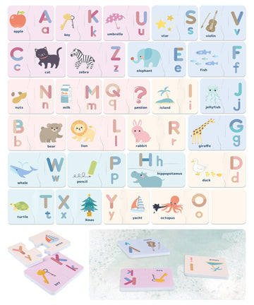 Owmyowl Foam Alphabet Bath Toys With Storage Bag, 26Pcs Bath Letters Learning Toys Set, Alphabet Puzzles For Bathtub Toys, Toddl